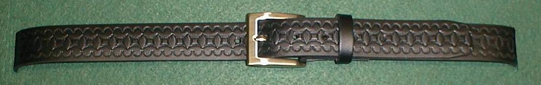 Belt 1 3/16 in genuine leather printed