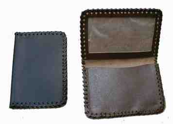  Leather Card Case with laced edges-Packs of 12 