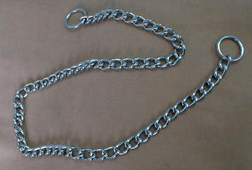 3.5mm choker chain.  Length 24"