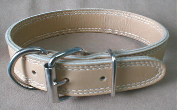 Double Leather Collar 1 1/4" X 26"