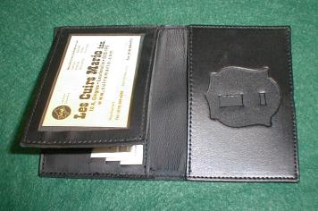Wallet, cards and badge