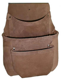 Beige Econo Leather (3 pockets) Drywall Pouch 