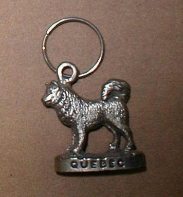     Porte-clé en métal anneau 3/4 (chien) souvenir