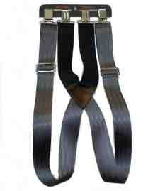 2" black webbing suspender 